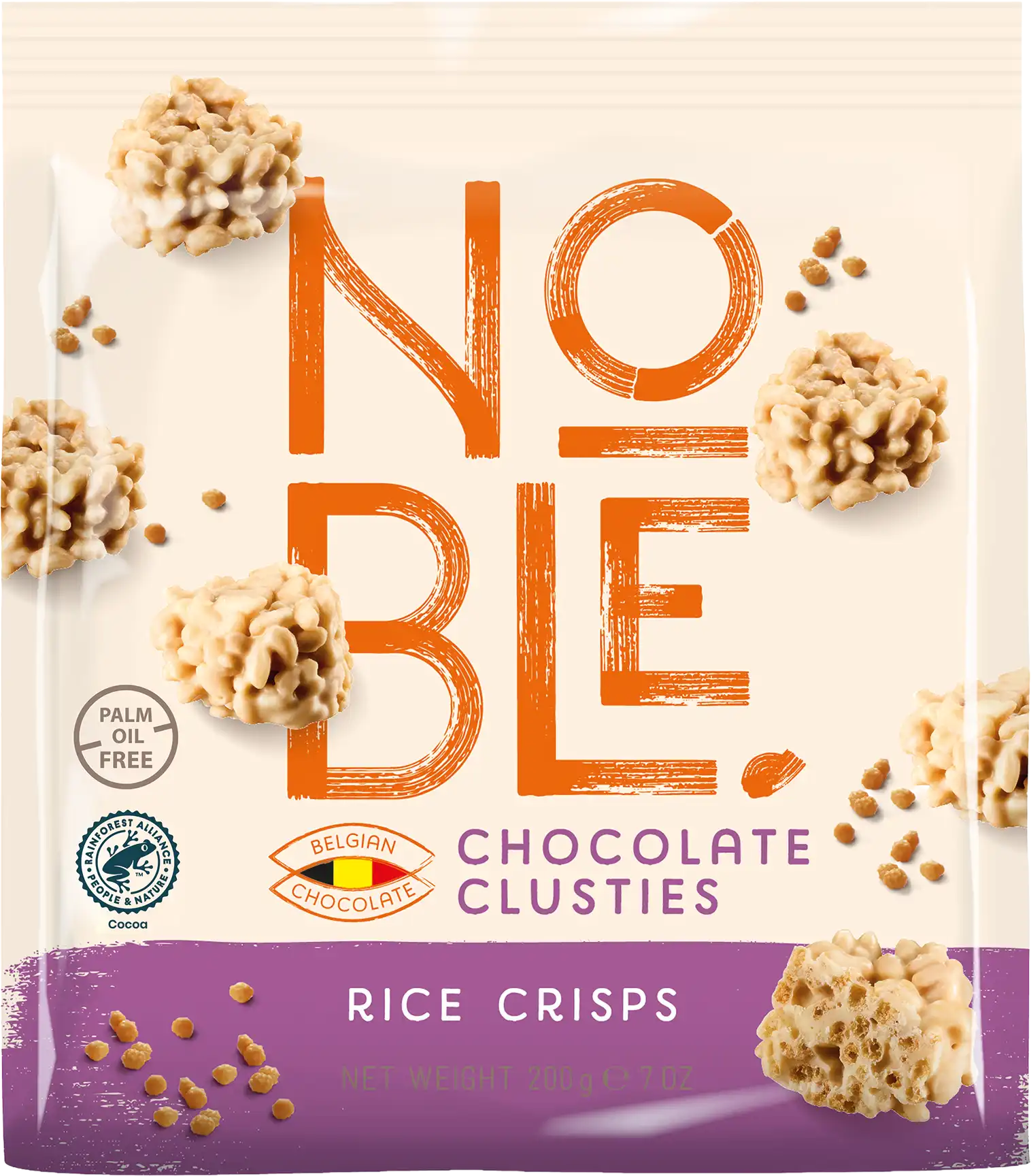 Noble chocolate clusties Rice krisp