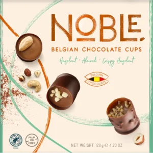 Noble Belgian chocolate cups - The Noisette collection